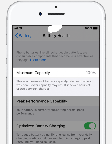 Check Optimized Battery Charging Check Optimized Battery Charging