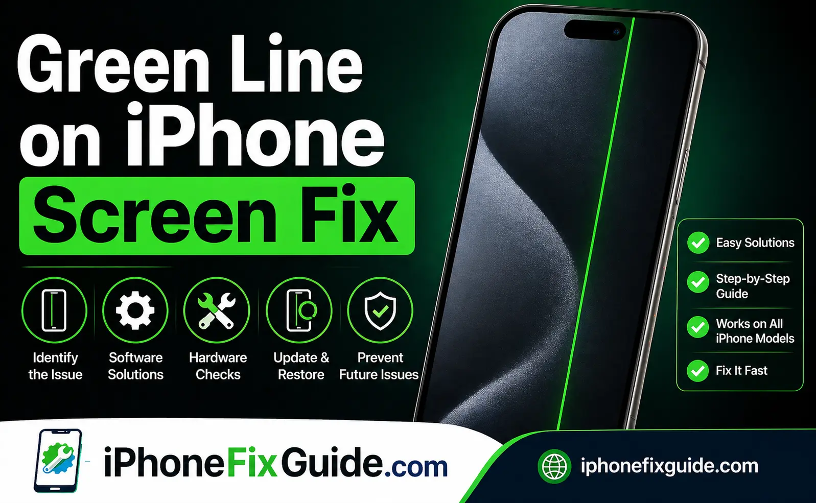 Green Line on iPhone Screen Fix