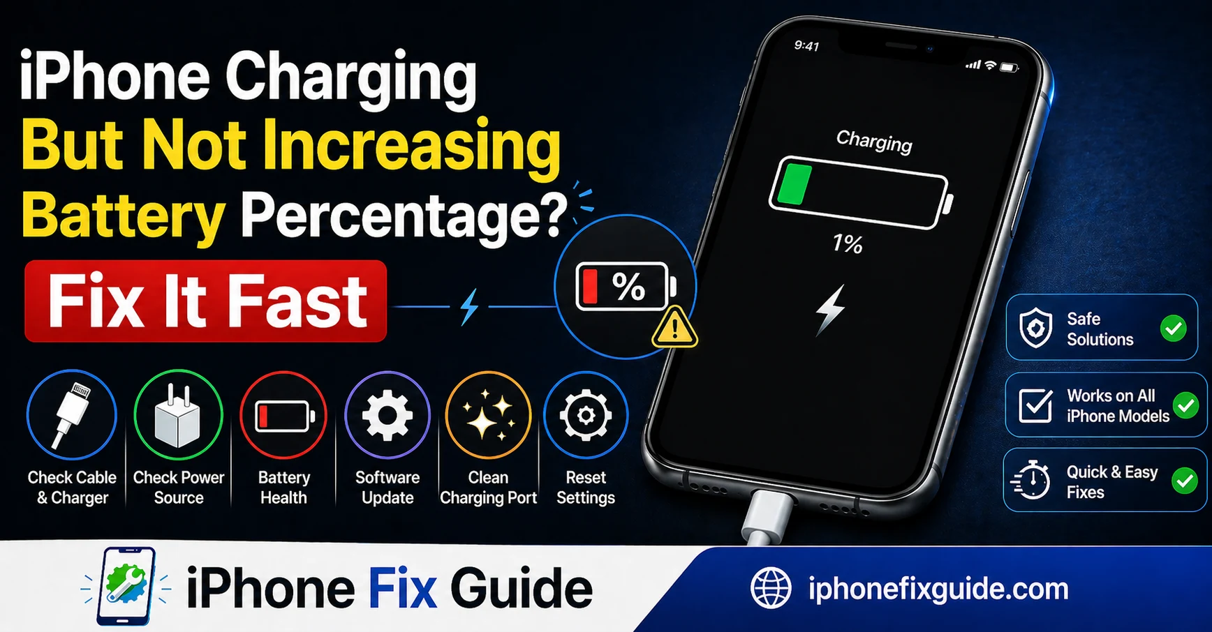 iPhone Charging But Not Increasing Battery Percentage? Fix It Fast