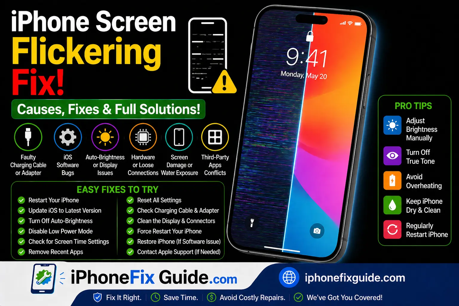 iPhone Screen Flickering Fix