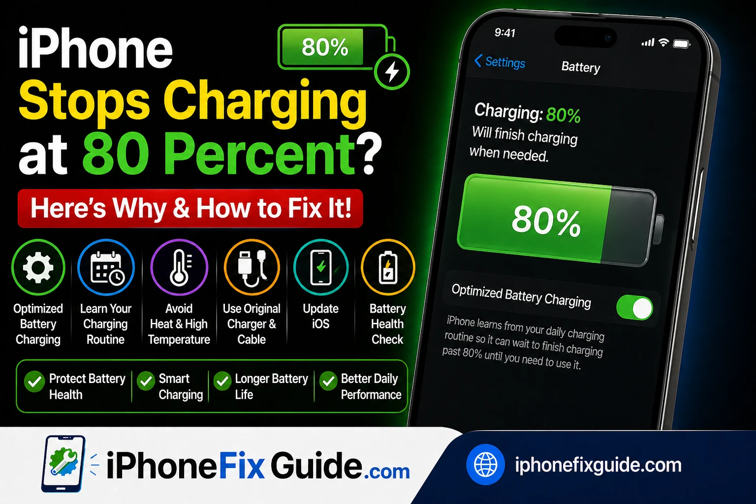 iPhone Stops Charging at 80 Percent